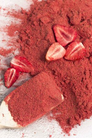 Gefriergetrocknet erdbeeren pulver