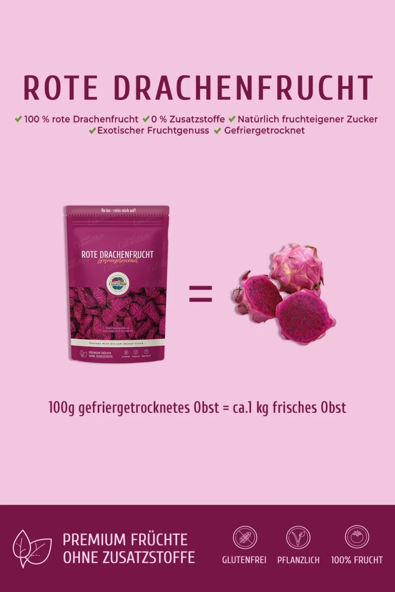 ROTE DRACHENFRUCHT | GRANULAT | 100g
